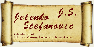 Jelenko Stefanović vizit kartica